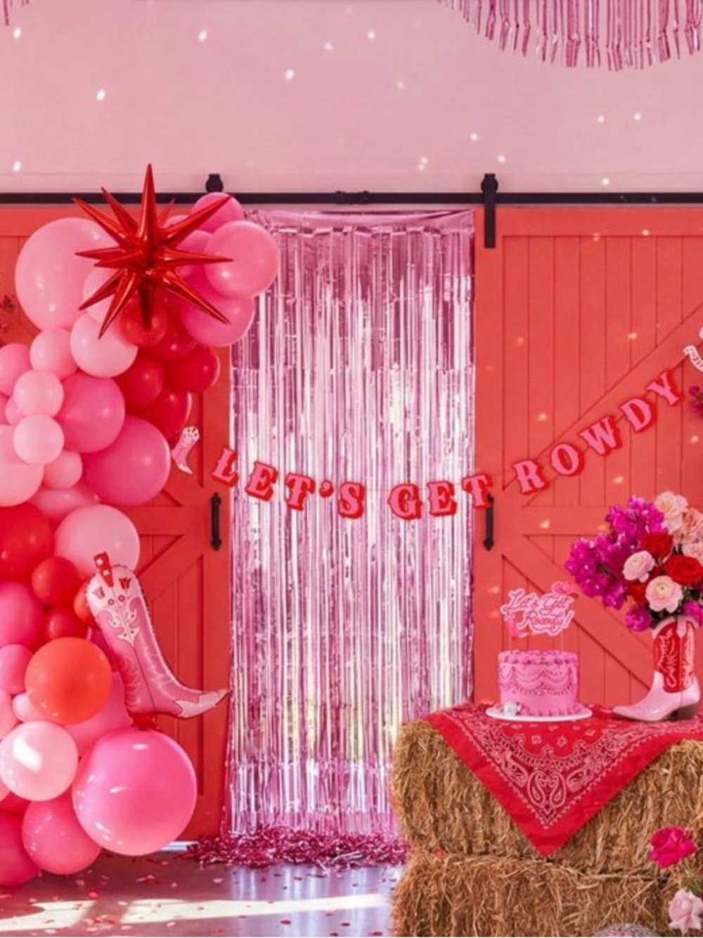 Rowdy Rodeo All-in-One Decor Set - Pink - Picture 3 of 3